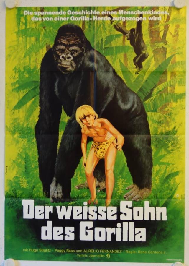 Der weisse Sohn des Gorilla originales deutsches Filmplakat